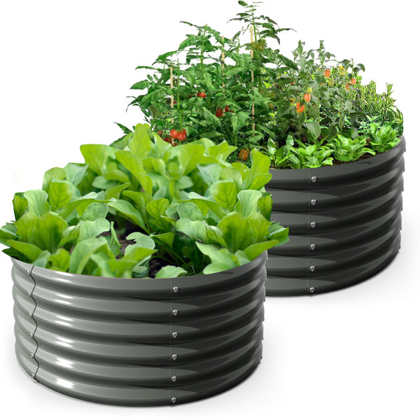 Red Barrel Studio® 48 ft x 48 ft Keyhole Composting Raised Garden Bed Wayfair